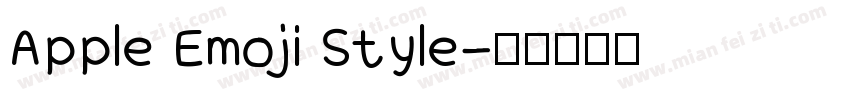 Apple Emoji Style字体转换
